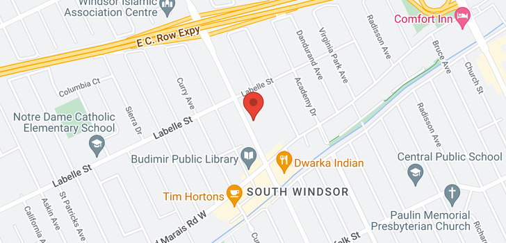 map of 2866 DOMINION BOULEVARD